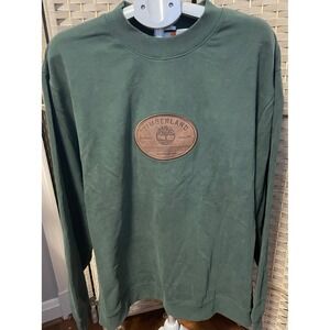 Timberland Mens Green Crewneck Sweatshirt Rugged Active Gear Logo‎  3XL